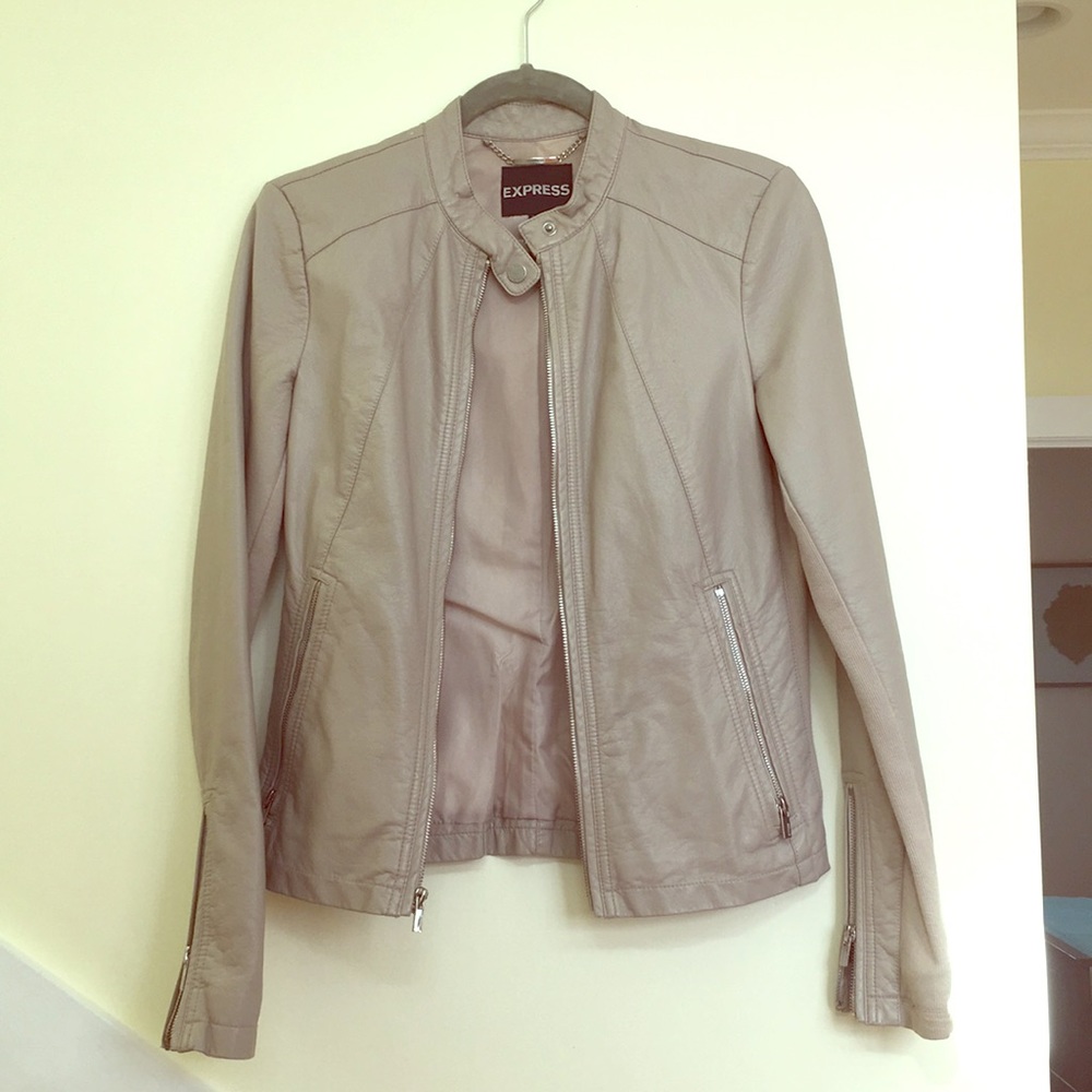 Express Faux Leather Moto Jacket